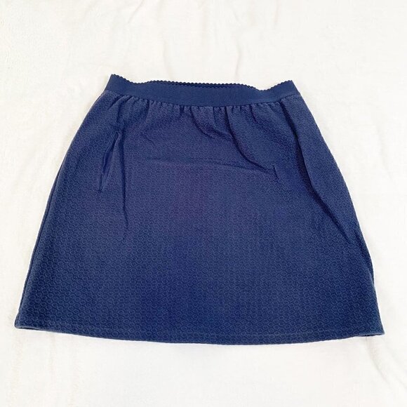 Anthropologie Postmark blue elastic waist pull on textured mini skirt - Medium - Picture 1 of 8